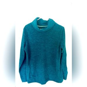 NWOT Tek Gear Women’s Fleece Pullover - Blue w/ Small Cowl Neck - Size Small